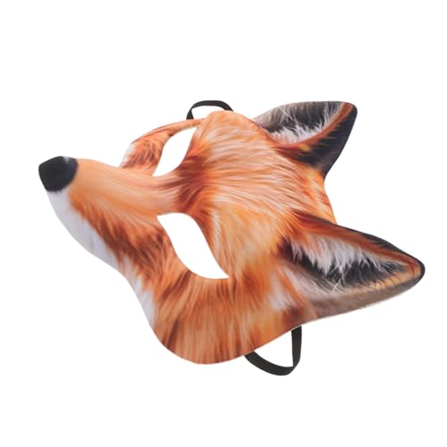 TOVINANNA Realistische Fuchsmaske Halbgesicht Tier Cosplay Maske für Karneval Halloween Party Erwachsene Verstellbar Maskerade Kostüm Zubehör TOVINANNA Realistische Fuchsmaske Halbgesicht Tier Cosplay Maske für Karneval Halloween Party Erwachsene Verstellbar Maskerade Kostüm Zubehör von TOVINANNA