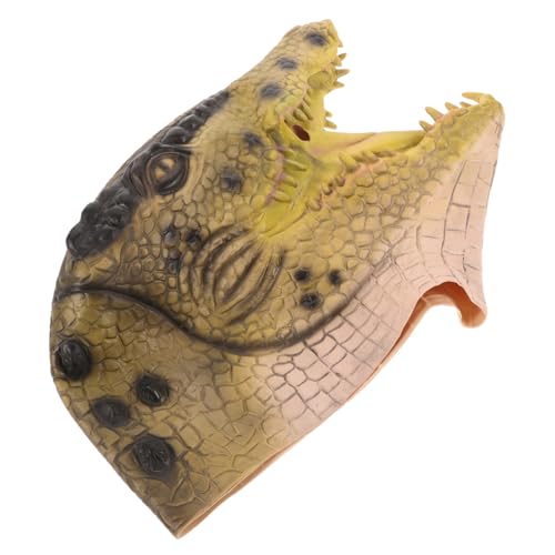 TOVINANNA Realistische Grüne Krokodil Maske Halloween Cosplay Zubehör Verstellbar Gruseliges Tierkostüm für Party Festival Kostümierung TOVINANNA Realistische Grüne Krokodil Maske Halloween Cosplay Zubehör Verstellbar Gruseliges Tierkostüm für Party Festival Kostümierung von TOVINANNA