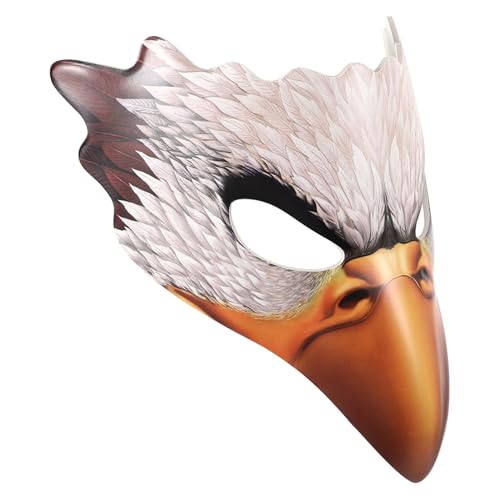 TOVINANNA Realistische Weißkopfseeadler Maske Cosplay Party Requisite mit Elastischem Verstellbarem Band für Erwachsene und Jugendliche für Halloween Kostüm Tanzpartys TOVINANNA Realistische Weißkopfseeadler Maske Cosplay Party Requisite mit Elastischem Verstellbarem Band für Erwachsene und Jugendliche für Halloween Kostüm Tanzpartys von TOVINANNA