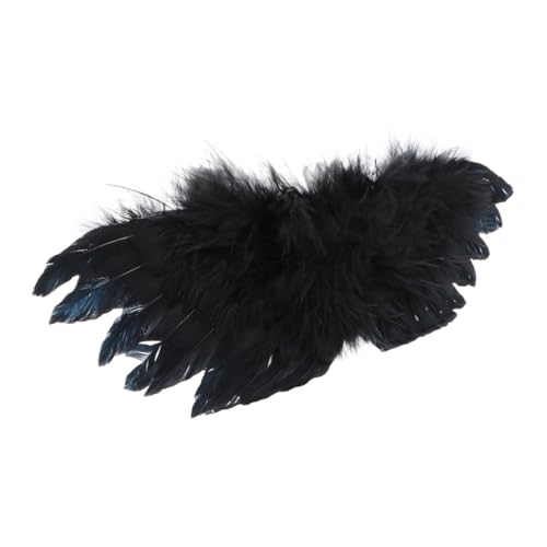 TOVINANNA Schwarzer Flügel Ornament für Puppen DIY Party Kostüm Deko Filigranes Design Realistische Flügel Vielseitige Bastelidee für himmlische Dekorationen TOVINANNA Schwarzer Flügel Ornament für Puppen DIY Party Kostüm Deko Filigranes Design Realistische Flügel Vielseitige Bastelidee für himmlische Dekorationen von TOVINANNA