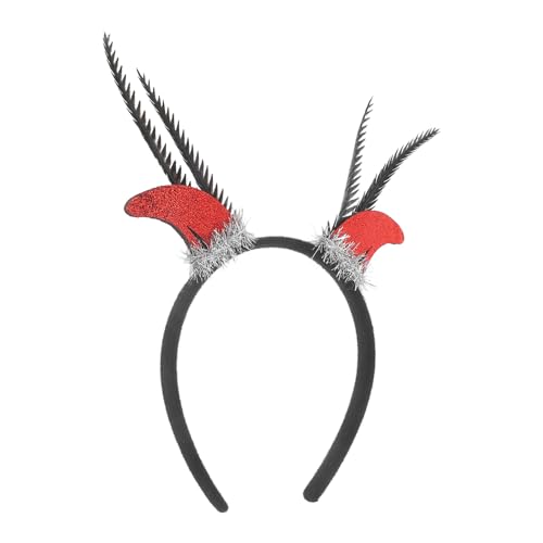 TOVINANNA Tierhorn-Stirnbänder Halloween Teufelsohren Haarband Stiergeweih Kostüm Kopfbedeckung Karneval Party Anziehsachen Gastgeschenke Gothic-Haar-Accessoires von TOVINANNA