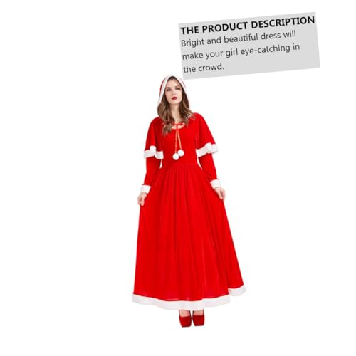 TOVINANNA Weihnachtsmann Kostüm Langes Kleid mit Schal Festliche Santa Claus Kleidung für Weihnachtsfeier Karneval Cosplay Erwachsene TOVINANNA Weihnachtsmann Kostüm Langes Kleid mit Schal Festliche Santa Claus Kleidung für Weihnachtsfeier Karneval Cosplay Erwachsene von TOVINANNA