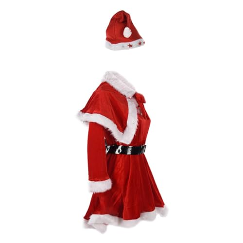 TOVINANNA Weihnachtsmannkostüm Damen Performance Kostüm Weihnachtskleid aus Hautfreundlichem Vliesstoff Festliches Santa Outfit für Party und Bühnenauftritt TOVINANNA Weihnachtsmannkostüm Damen Performance Kostüm Weihnachtskleid aus Hautfreundlichem Vliesstoff Festliches Santa Outfit für Party und Bühnenauftritt von TOVINANNA