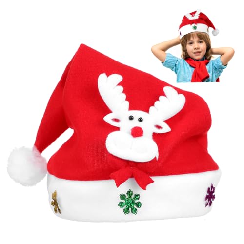 TOVINANNA Weihnachtsmütze Für Junge Mädchen Mit Licht Weihnachtsmütze Für Kleinkinder Und Junge Mädchen Festliche Mütze Für Winter Leuchtende Mütze Für Jungen Partymütze Aus Stoff TOVINANNA Weihnachtsmütze Für Junge Mädchen Mit Licht Weihnachtsmütze Für Kleinkinder Und Junge Mädchen Festliche Mütze Für Winter Leuchtende Mütze Für Jungen Partymütze Aus Stoff von TOVINANNA