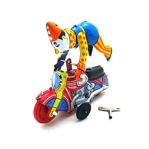 TOWARDSNAN Spanische Clownautauto Zinn Spielzeugfotografie Requisiten Vintage Sammler Kinder Geschenk Für Jungen Mädchen Eltern Kind Interaktion von TOWARDSNAN