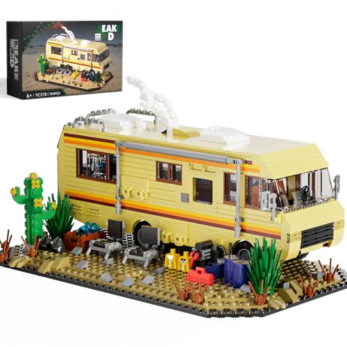 TOY PLAYER Breaking Bad RV Ideas Bauset, MOC verbesserte Klassische Szene, Kreatives Motorhome Bus Baustein Set für Erwachsene und Breaking Bad Fans von TOY PLAYER