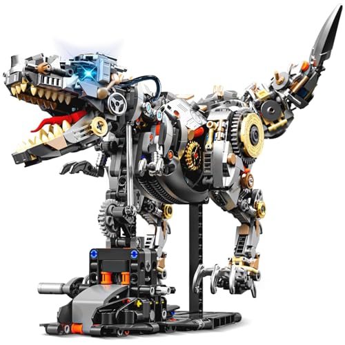 TOY PLAYER Ideen Mechanischer Jurassic Dinosaurier Baustein Spielzeug mit Licht, Kreatives T-Rex Tier Spielzeug für Zuhause und Büro, Geschenk für Erwachsene und Jungen von 8–12 Jahren (1268 Teile) TOY PLAYER Ideen Mechanischer Jurassic Dinosaurier Baustein Spielzeug mit Licht, Kreatives T-Rex Tier Spielzeug für Zuhause und Büro, Geschenk für Erwachsene und Jungen von 8–12 Jahren (1268 Teile) von TOY PLAYER