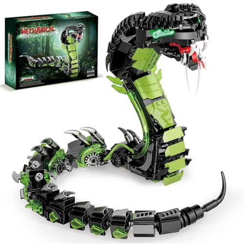 TOY PLAYER Mechanisches Schlangen-Baustein-Set, Ideen für Horror-Kobra-Tierspielzeug, Schaustück für Erwachsene, Mint-Geschenk für Jugendliche und Jungen ab 8 Jahren (689 Teile) TOY PLAYER Mechanisches Schlangen-Baustein-Set, Ideen für Horror-Kobra-Tierspielzeug, Schaustück für Erwachsene, Mint-Geschenk für Jugendliche und Jungen ab 8 Jahren (689 Teile) von TOY PLAYER