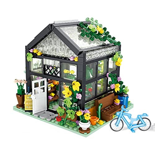 TOY PLAYER STEM Blumen Haus Klemmbausteine Baukasten,Friends mädchen Haus Geschenk für Mädchen 6-12 Bausteinen Kompatibel Mit Lego Haus (579 Stück) von TOY PLAYER