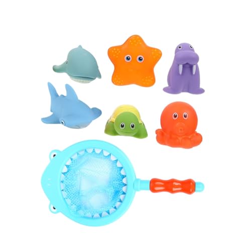 1 Satz Angelspielzeug Schwimmspielzeug für Kinder Poolspielzeug mit Meerestieren Tiere Spielzeug Kinder deko Kinder wasserspielzeug Water Toy Bad Säuglingsspielzeug Plastik TOYANDONA von TOYANDONA