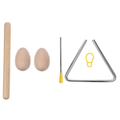 1 Satz Orff-Instrument Dreieckige Abendglocke Schlaginstrument Musikalisches Spielzeug Schlagzeug Maracas Musikinstrumente Instrument Für Kinder Veränderliche Instrumente Metall TOYANDONA von TOYANDONA