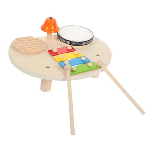 TOYANDONA Holz Kinder Trommel Set Kleinkind Schlaginstrumente Xylophon Pädagogisches Musik Trommel Spielzeug Für Kinder von TOYANDONA