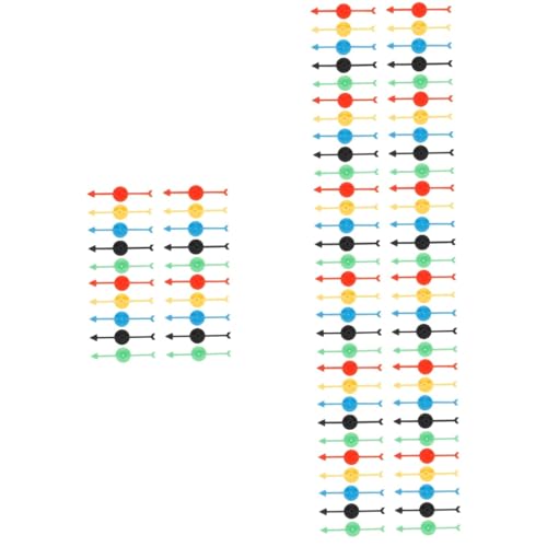 100 STK Zeigerspinner Spielzeiger Brettspielzubehör Spielzeug Mit Rotierenden Pfeilen -ersatz Turntable DIY-zubehör Spielpfeile Aus Kunststoff Lotterierad-Pfeile Plastik TOYANDONA von TOYANDONA