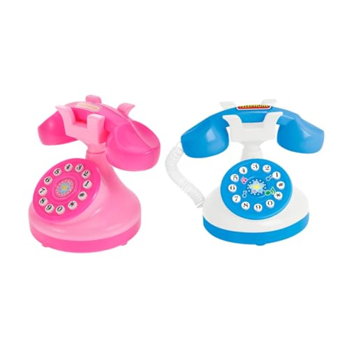 2 Stück Mini Telefonspielzeug Mädchenspielzeug Mädchenspielzeug Kindertelefone Für Mädchen Telefon Für So Tun Als Ob Sie Spielzeugtelefone Babyspielzeug Smartphones Für TOYANDONA von TOYANDONA