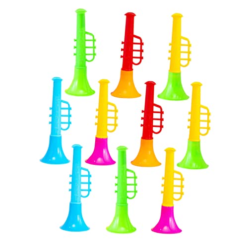 25St Trompete Trompetenspielzeug für kleine Spielzeugtrompete kinderinstrumente musikinstrumente kreative Trompetenspielzeuge kleine Hornspielzeuge Abs TOYANDONA von TOYANDONA