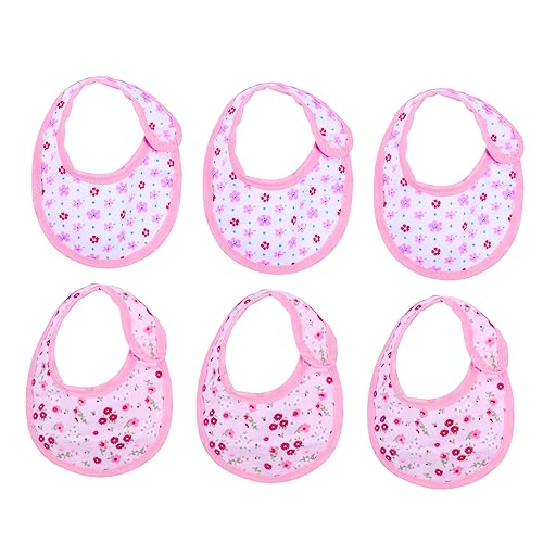 3 Lätzchen Für Puppenkleidung Schal Lätzchen Speichel Mädchen Kleidung Für Babypuppen 18 Puppenkleider Und Accessoires Sabbernde Lätzchen Für Babys Mujer Zubehör Stoff Rosa TOYANDONA von TOYANDONA