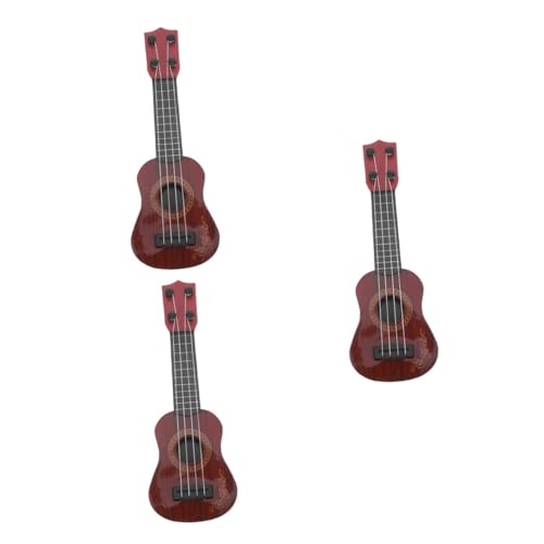 3St Gitarrenspielzeug für Kinder Banjo-Instrument-Spielzeug Ukulele Musikspielzeug Kinder Gitarre Spielzeug Kinder Instrument Spielzeug Musikalisches Spielzeug Gitarre für Anfänger TOYANDONA von TOYANDONA