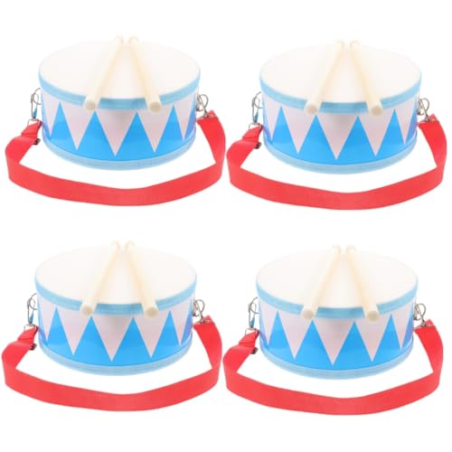 4 Sets Kinder Musikinstrument Kinderspielzeug Trommel Trommeln Für Alter 5 9 Kinder Snaredrum Trommel Bildung Schlaginstrument Trommel Holz TOYANDONA von TOYANDONA