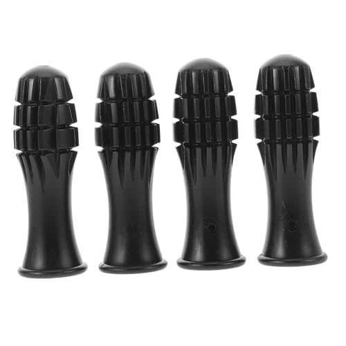 4 Stück Tischfußballgriff Griff Für Tischfußball Griffe Für Kickertische Tischfußballzubehör Kickerbälle Ersetzen Fußball-griffteile Griffe Für Tischfußballmaschinen Black Plastik TOYANDONA von TOYANDONA