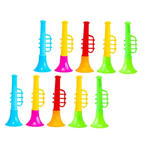 54 STK Kleiner Lautsprecher kinderinstrumente Kinder musikinstrumente Kinder spielzeuge Horn kleine Trompete Kindertrompete aus Kunststoff Mini-Trompete für die Schule Plastik TOYANDONA von TOYANDONA