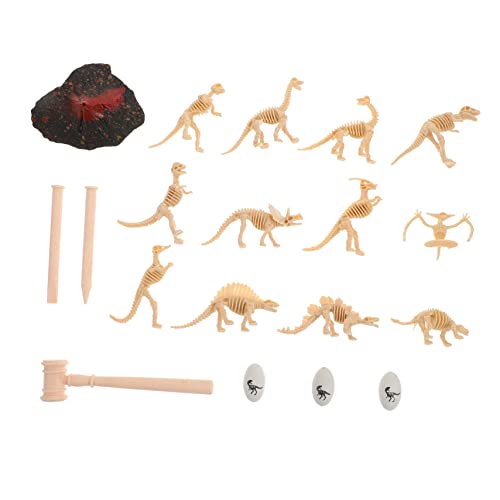 95 STK Dinosaurier-Skelett Spielzeug Graben Archäologisches Spielzeug Unterrichtsmodell DIY-lehrmodell Ausgrabungsspielzeug Lernspielzeug Dinosaurier Spielzeug Kinderspielzeug Abs TOYANDONA von TOYANDONA