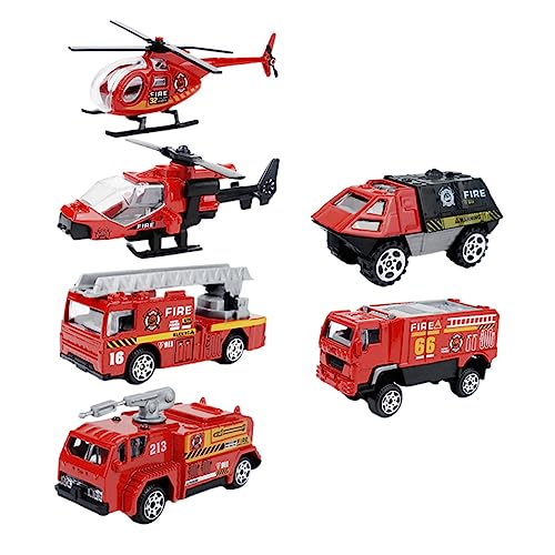 TOYANDONA 1 Auto Model Feuerwehrauto Technisches Spielzeugauto Technisches Fahrzeugspielzeug Autospielzeug Für Taschenspielzeug Für Plastik Rot von TOYANDONA