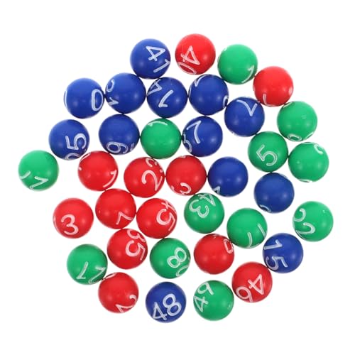 TOYANDONA 1 Ball der Lotteriemaschine Bingo Kugeln Bunte Pong-Bälle Tombola-Kugelnummern Gewinnspielkugeln Lotterie- Karnevalsball Automatenbälle Preisbälle Bingo-Spielball Plastik von TOYANDONA