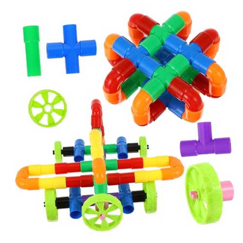 TOYANDONA 1 Blöcke Kinder stapeln Spielzeug Lernspielzeug für Kinder Kidcraft-Spielset kinderspielzeug Kinder Spielzeug Stapelspiele, Spielzeuge Kind stapelt Blockspielzeug Plastik Colorful von TOYANDONA