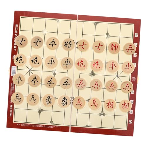 TOYANDONA 1 Box Chinesisches Schachbrett Schachbrett Schach + Brett Chinesische Brettspiele Chinesisches Schachbrett Aufbewahrungsschach Tragbares Chinesisches Schachspiel Chinsee von TOYANDONA