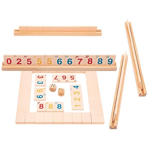 TOYANDONA 1 Brettspiel Für Kinder Erwachsene, Die Schütteln Von Würfel Playthings Table Holzbrettspielzeug Versammeln von TOYANDONA