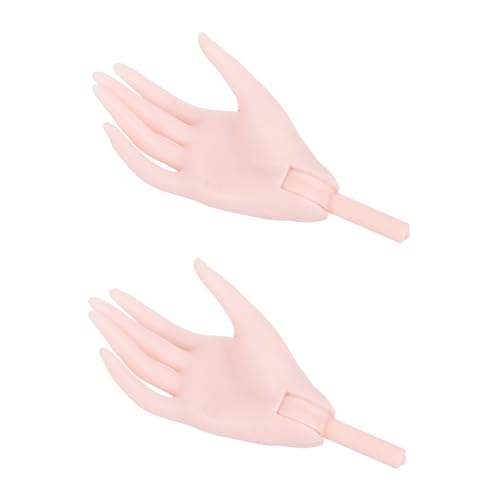 TOYANDONA 1 Paar Puppenpalme Mini-Sachen Für Die Puppe Mannequin-Hand Kleine Hände Für Puppe Kleine Dinge Puppe Handmodellhalter Mini-realistische Hand Babyhände Handpuppe Beige Plastik von TOYANDONA