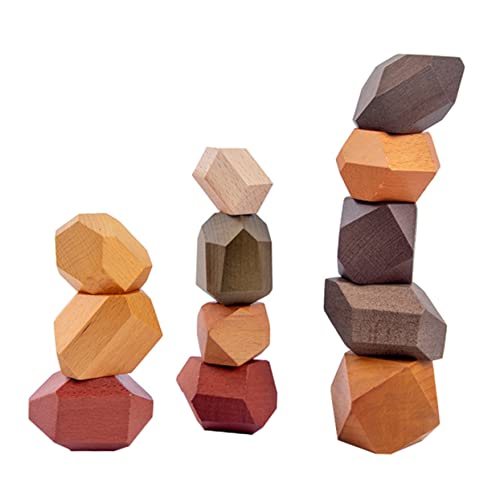 TOYANDONA 1 Rock- Kinder bausteine Stapelspiele Kleinkinder Kinder tylonal Kinder entwicklung kindliche entwicklung Toys Spielzeug Spielbausteine ​​aus Holz Holzbausteine hölzern von TOYANDONA