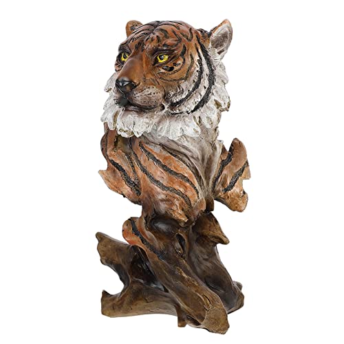 TOYANDONA 1 STK Tigerkopfverzierung Tiger-Statue Katze-Statue- Desktop-Bücherregal feng Living Room Decoration wohnzimmerdeko heimische Tierverzierung stylisches Tiger-Modell Harz von TOYANDONA