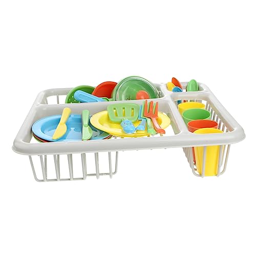 TOYANDONA 1 Satz 15 Stück Küchenset aus Kunststoff Kitchen Set for küchenspielzeug für Spielzeugwaschbecken Spielzeugnahrung Frühpädagogisches Plastik von TOYANDONA