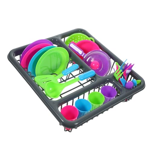 TOYANDONA 1 Satz 15 Stück Küchenset aus Kunststoff Korb Kitchen Toys for küchengeräte Küchenaccessoires Kinderküchenutensilien kleines Küchenspielset Plastik von TOYANDONA