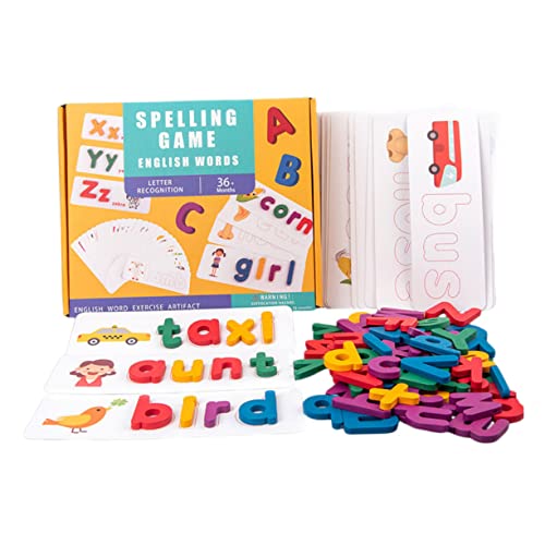 TOYANDONA 1 Satz 26 Englische Buchstaben Wortspiel Alphabet Rechtschreibung Spielzeug Alphabet Spielzeug Passende Buchstaben Spielzeug Spielzeug Für Kinder Kidcraft Spielset von TOYANDONA