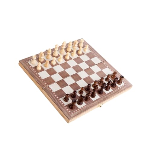 TOYANDONA 1 Satz 3 1 Schach Aus Holz Faltschach Khaki Hölzern von TOYANDONA