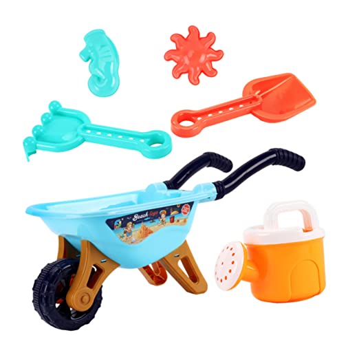 TOYANDONA 1 Satz 6st Strandspielzeug Kinderwagen Sandstrandspielzeug Für Den Strand Wasserbälle Sandspielzeug Sandkastenspielzeug Strandspielset Für Blue Plastik von TOYANDONA