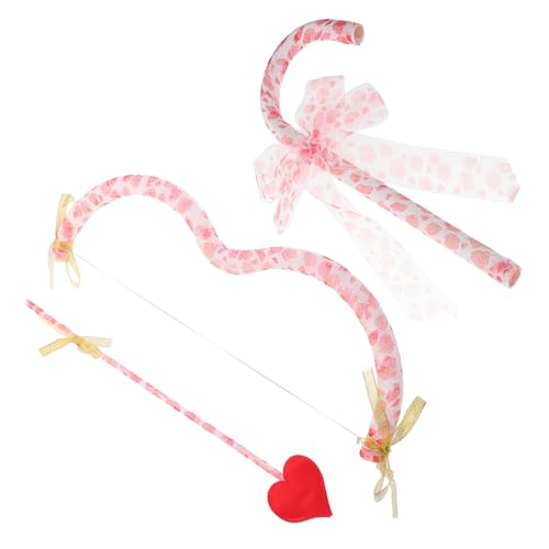 TOYANDONA 1 Satz Amor- - und Bogen-Set Valentinstag partygeschenke Bogen des Amors Amor-Kostümset Party Dekoration Fasching verkleidung Valentinstag kostüme Amor-Kostümzubehör Stoff von TOYANDONA