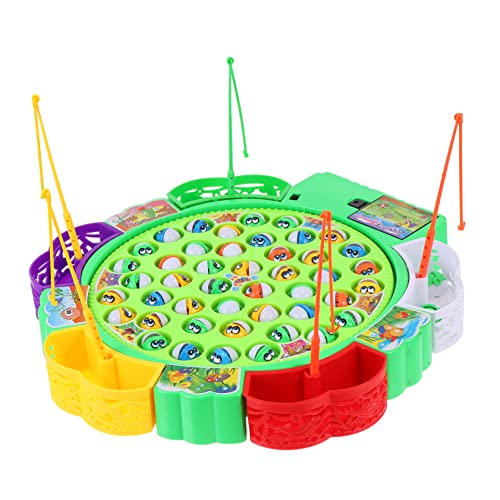 TOYANDONA 1 Satz Angelrolle sandspielzeug strandspielzeug für Kinderpartyspiele Fisch Angeln Bildungsspielzeug Angelspielplatte Plastik Colorful von TOYANDONA