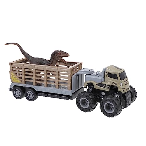 TOYANDONA 1 Satz Auto Model Trägheitswagen LKW- Für Anhänger Tierspielzeug Trägheitsanhänger Aus Legierung Animal Trail Automodell Autospielzeug Für Plastik von TOYANDONA