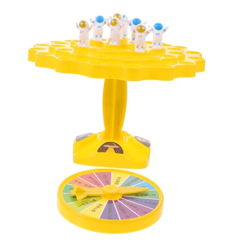 TOYANDONA 1 Satz Balance-brettspiel Kinderspielzeug Entzückende Astronauten, Die Blöcke Stapeln Kleinkind Stapelt Astronautenspielzeug Balance-stapelspielzeug Bausteine Yellow von TOYANDONA