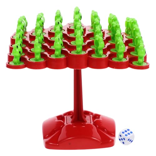 TOYANDONA 1 Satz Balancierspiel Trinkspiele Brettspiele Familienspiele Planke Frosch Spielzeug Balance Spielzeug Farbenfrohes Spielzeug Desktop-Balance-Gebäudebaum Balance-Baum-Spielzeug Abs von TOYANDONA