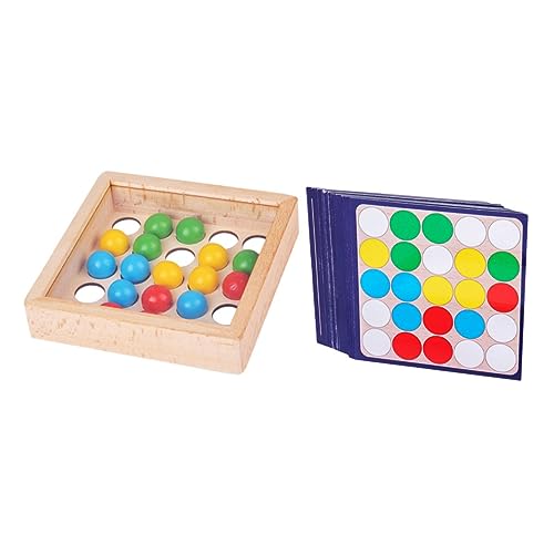 TOYANDONA 1 Satz Ball Holzspielzeug Lerngedächtnisspiel Rätselspiele Für Kinder Puzzle-bauspielzeug Passende Familienbrettspiele Farblich Passender Memory Stick Zappelspielzeug Hölzern von TOYANDONA