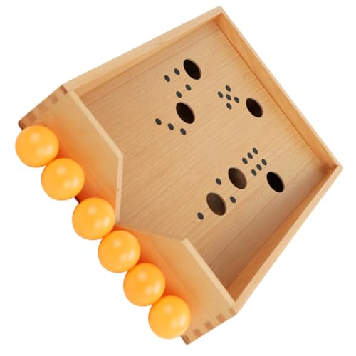 TOYANDONA 1 Satz Blas Box Tischtennis Spielzeug Fußballspielzeug Für Kinder Entwicklungsspielzeug Desktop-hockeyspiel Tisch-Desktop-Kampf Pfeifenspielzeug Blasendes Spiel Hölzern von TOYANDONA