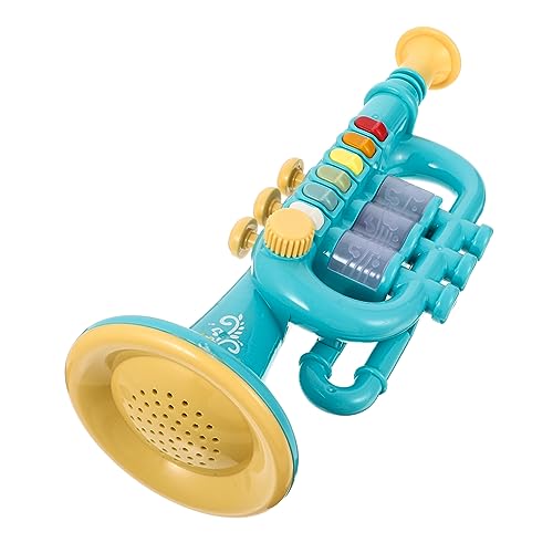 TOYANDONA 1 Satz Blasinstrumente Für Kinder Trompetenmodell Kinder Trompete Spielzeug Lernspielzeug Für Kleinkinder Trompetenhorn-Modell Lerninstrumente Spielzeug Musical Blue Abs von TOYANDONA