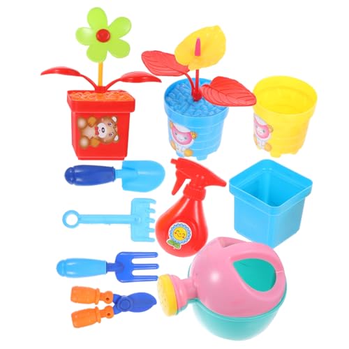 TOYANDONA 1 Satz Blumen-Spielzeug-Set kreatives Gartengerät Kidcraft-Spielset Kinder gartenwerkzeug gartengeräte Kinder Kinderspielhaus Spielzeug Blumenpflanzwerkzeuge für Kinder Plastik von TOYANDONA