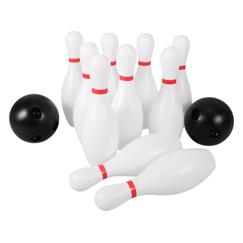 TOYANDONA 1 Satz Bowling Krocket Und Kugel Kinderspielzeug Für Draußen Ball Spiele Für Kinder Im Freien Spiel Für Kinder Outdoor-Spiele Für Kinder Spielen Jumbo Werfen Weiß Plastik von TOYANDONA