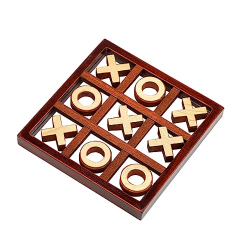 TOYANDONA 1 Satz Brettspiel Schach Pädagogisches Für Lernspielzeug Für Schachspielzeug Aus Holz Bildungsspielzeug Lustiges Schachspiel Schach Hölzern Brown von TOYANDONA