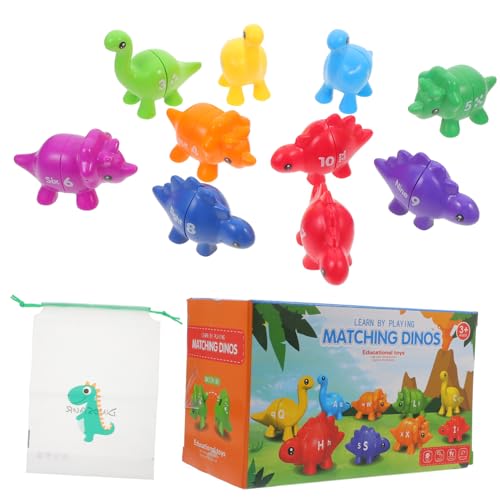 TOYANDONA 1 Satz Buchstaben gepaart Dinosaurierspielzeug zählen Dinosaurierkostüm Montessori Dinosaurier Figuren Kleinkind kinderspielzeug Lernen von TOYANDONA